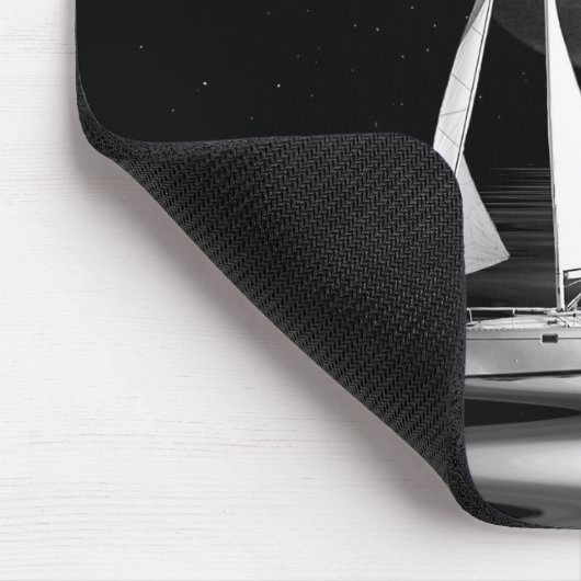 Zeilboot op motorwater muismat (Hoek)