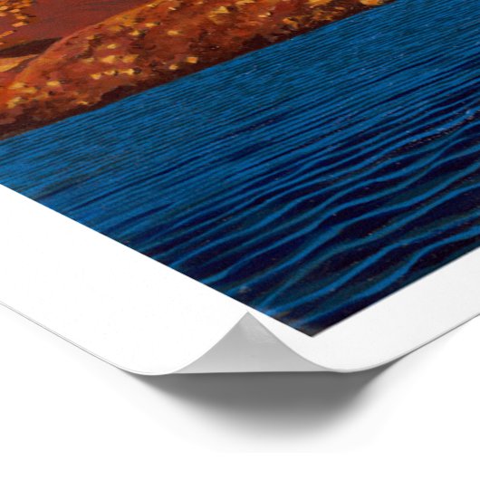 Zeilboot op Naxos Poster (Hoek)