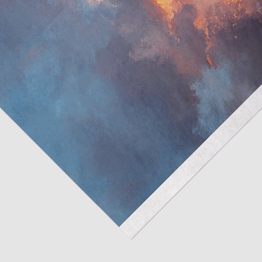 Zeilboot op Rough Zeeen Schilderij Decoupage Tissuepapier (Detail)