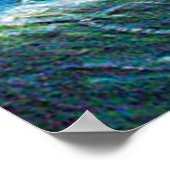 Zeilboot op Ruw Water Olie Schilderij Afbeelding P Poster (Hoek)