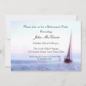 Zeilboot op Sunset Invitation Kaart (Voorkant)
