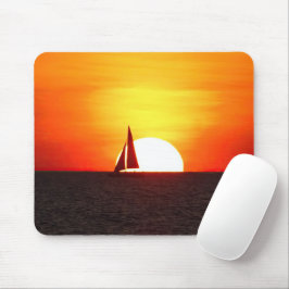 Zeilboot op Sunset Muismat