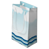 Zeilboot op water Het is een jongen, een nieuwe ba Klein Cadeauzakje (Achterkant Gekanteld)