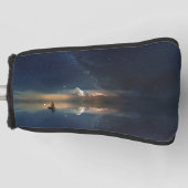 Zeilboot op water met sterren in de lucht Putter Golfheadcover (Voorkant)