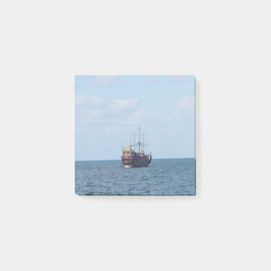 Zeilboot op zee Kust Post-it-briefjes Post-it® Notes (Voorkant)
