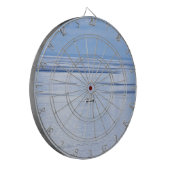 Zeilboot op zee, Nautisch, blauw waterhemel Dartbord (Voorkant Links)