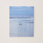 Zeilboot op zee, Nautisch, blauw waterhemel Legpuzzel (Verticaal)