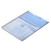 Zeilboot op zee, Nautisch, blauw waterhemel Notitieboek (Linkerzijde)