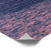 Zeilboot op zonsondergang poster (Hoek)