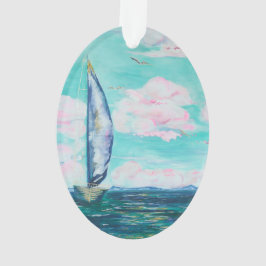 zeilboot ornament