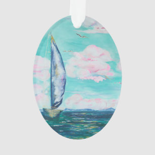 zeilboot ornament