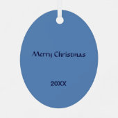 Zeilboot Oval Metaal Ornament (Achterkant)