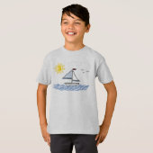 Zeilboot P T-shirt (Voorkant volledig)