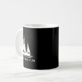 Zeilboot Papa Mijn Pensioenplan Koffiemok (Voorkant links)