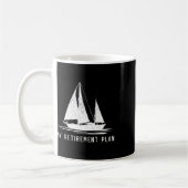 Zeilboot Papa Mijn Pensioenplan Koffiemok (Links)