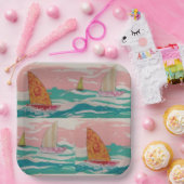 Zeilboot Papier Bord (Feest)