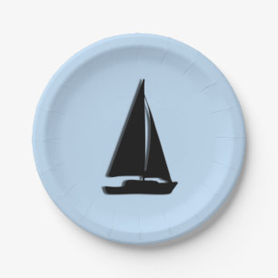 Zeilboot Papieren Bordje
