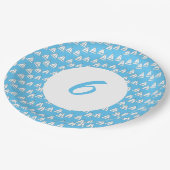 Zeilboot Party Zesde Verjaardag Papieren Bordje (Gekanteld)