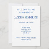 Zeilboot Pensioen Party Uitnodiging (Achterkant)