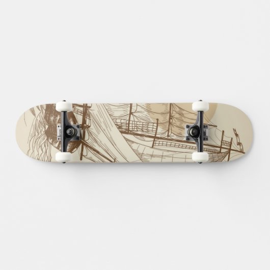 zeilboot persoonlijk skateboard (Horizontaal)