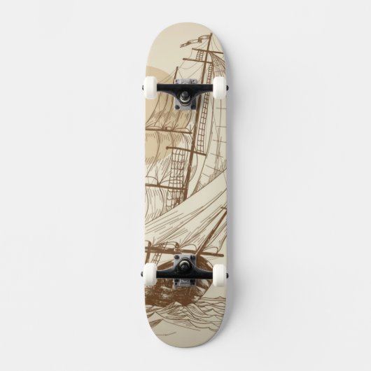zeilboot persoonlijk skateboard (Voorkant)
