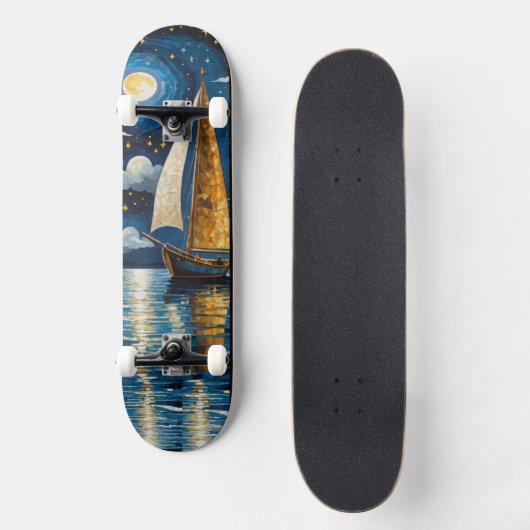 zeilboot persoonlijk skateboard (Voorkant)