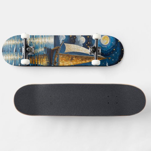 zeilboot persoonlijk skateboard (Horizontaal)