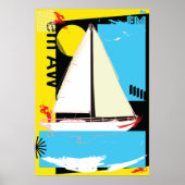 Zeilboot Poster (Voorkant)