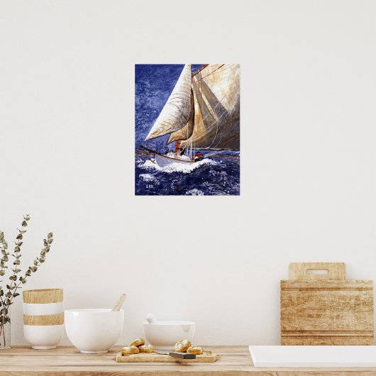 Zeilboot Poster (Keuken)