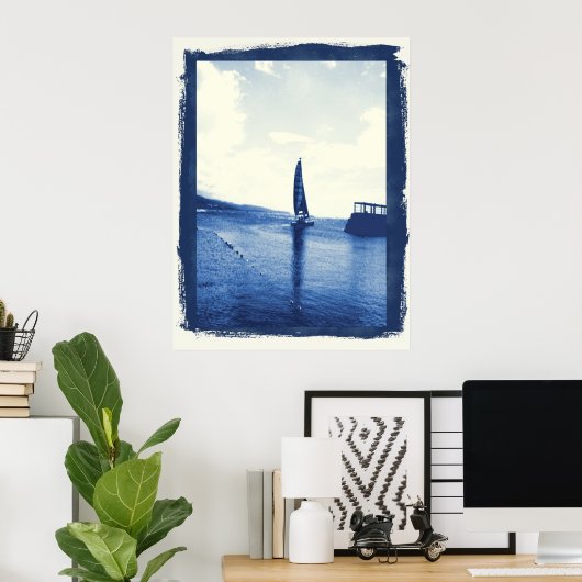 zeilboot poster (Thuiskantoor)