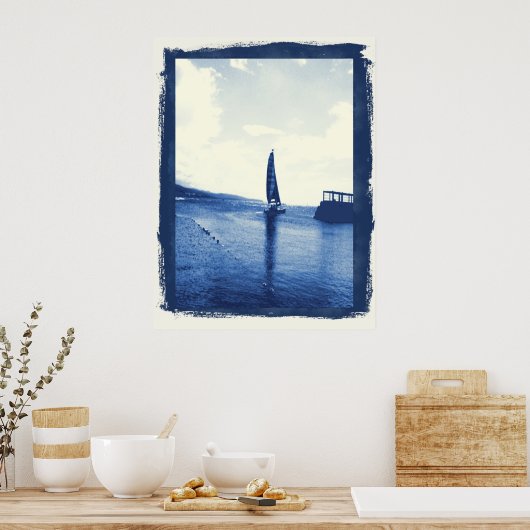 zeilboot poster (Keuken)