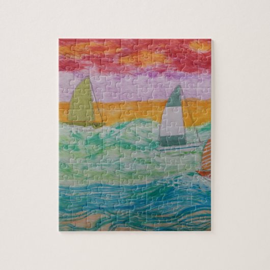Zeilboot Puzzel (Verticaal)