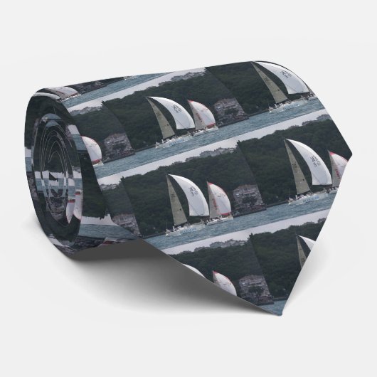 Zeilboot Racing Stropdas (Opgerold)