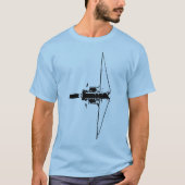 Zeilboot reflectie op een rustig zee t-shirt (Voorkant)