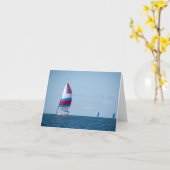 zeilboot regatta op Lake Michigan Kaart (Gele Bloem)