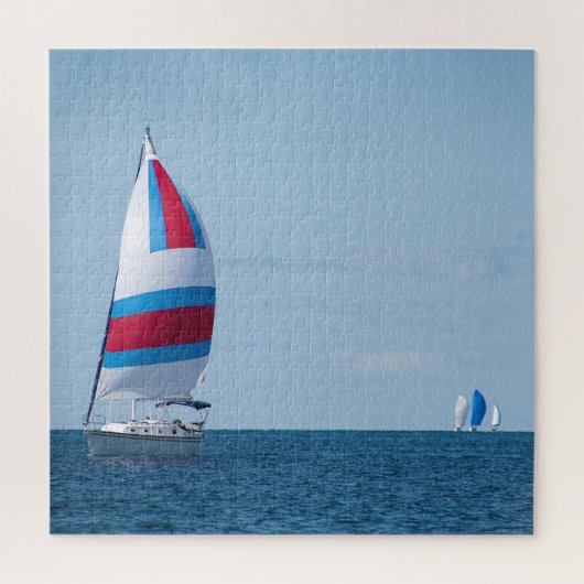 Zeilboot Regatta op Lake Michigan Legpuzzel (Verticaal)