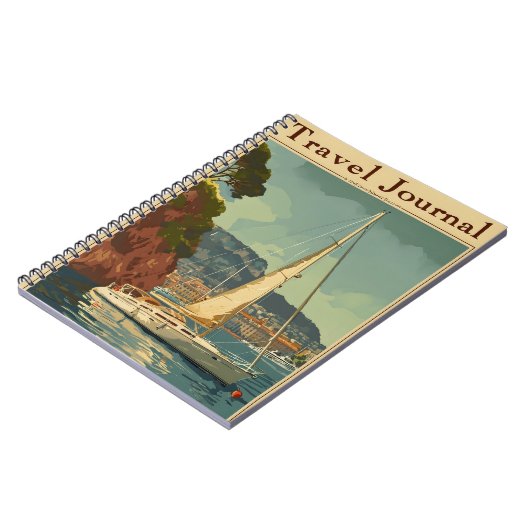 Zeilboot Reisjournaal Notitieboek (Linkerzijde)