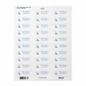 Zeilboot Retouradres Label (Full Sheet)