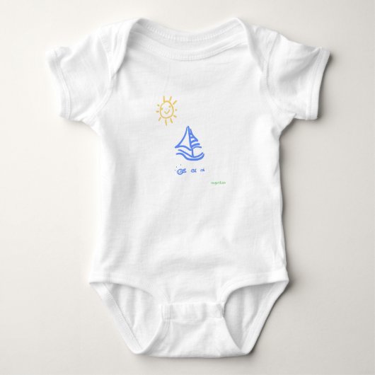 zeilboot romper (Voorkant)
