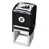 Zeilboot Ronde Retouradres Zelfinktende Stempel (Product)