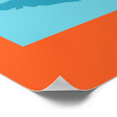 Zeilboot roze poster (Hoek)