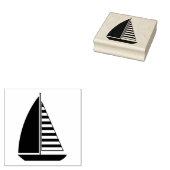 Zeilboot Rubberstempel (Gestempeld)