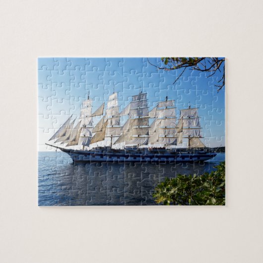 Zeilboot schoenenboot legpuzzel (Horizontaal)