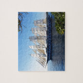 Zeilboot schoenenboot legpuzzel (Verticaal)