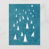 Zeilboot Seascape Briefkaart (Voorkant)