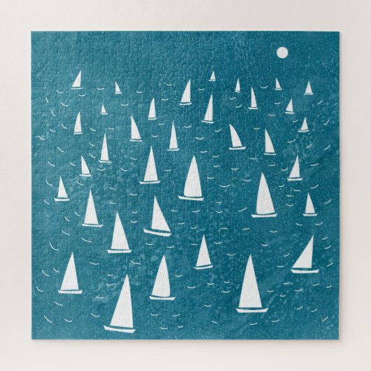 Zeilboot Seascape Legpuzzel (Verticaal)