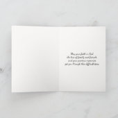 Zeilboot Silhoutte bij Sunset Sympathy Kaart (Binnen)