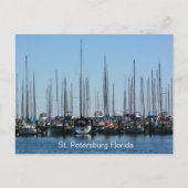 Zeilboot St Petersburg FL Yatch Basin Fotografisch Briefkaart (Voorkant)
