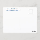 Zeilboot St Petersburg FL Yatch Basin Fotografisch Briefkaart (Achterkant)