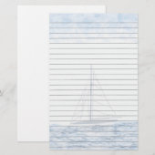 Zeilboot Stationery Briefpapier (Voorkant / Achterkant)